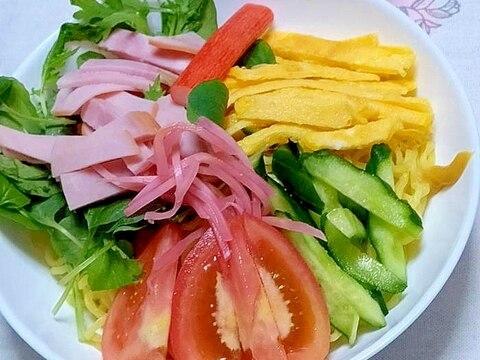 サラダ風の冷やし中華